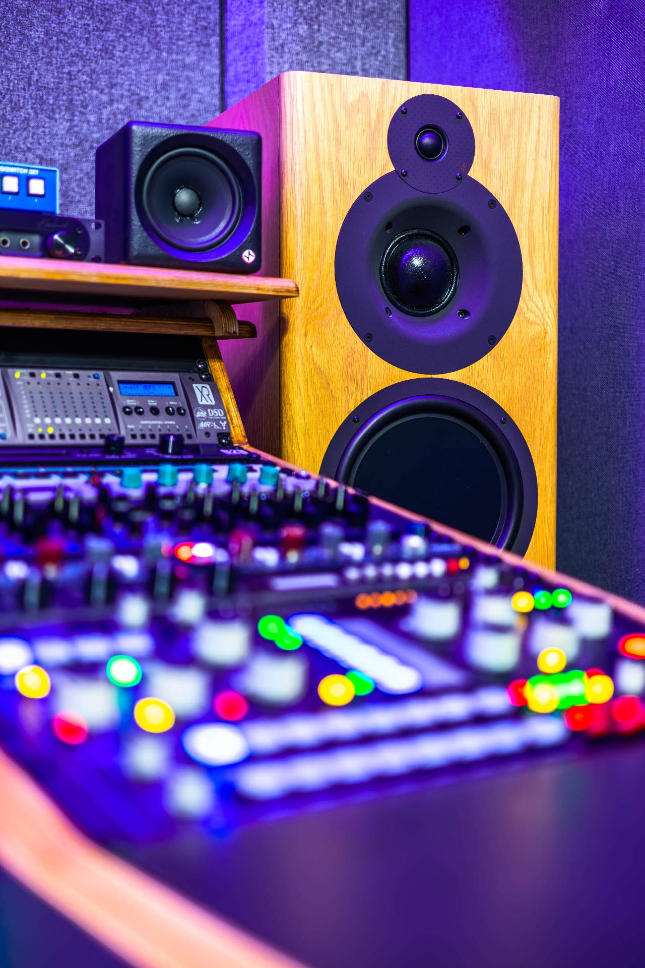 SSL Fusion Stereo Mastering Processor in the Dimension Mastering studio